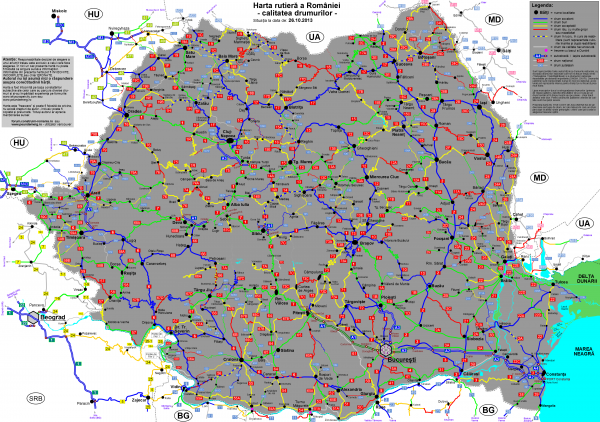 Starea drumurilor nationale din Romania